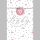 Geburt – Baby – Freudiges Ereignis - Glückwunschkarte im Format 11,5 x 17 cm mit Umschlag - Schriftkarte, mit schimmerndem Rosaeffekt