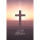 A Trauer Beileid Kondolenz Trauerkarte mit Umschlag Kreuz bei Sonnenuntergang