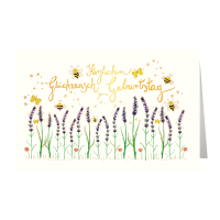 Geburtstag Skorpions Art - Karte mit Umschlag - Blumen,...