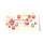 Allgemeine Wünsche - Glückwunschkarte im Format 11,5 x 17 cm mit Umschlag - Muffins, Girlande, Herzen - mit Goldfolie