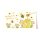 A - Allgemeine Wünsche - Glückwunschkarte im Format 11,5 x 17 cm mit Umschlag - Herzlichen Glückwunsch - Blumen, Honigglass, Bienen - mit Goldfolie