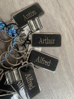 Alfred - Metall-Schlüsselanhänger - Männer -  Namen - Keyring - DEP-Schlüsselanhänger-Alfred - UVP: € 2,95
