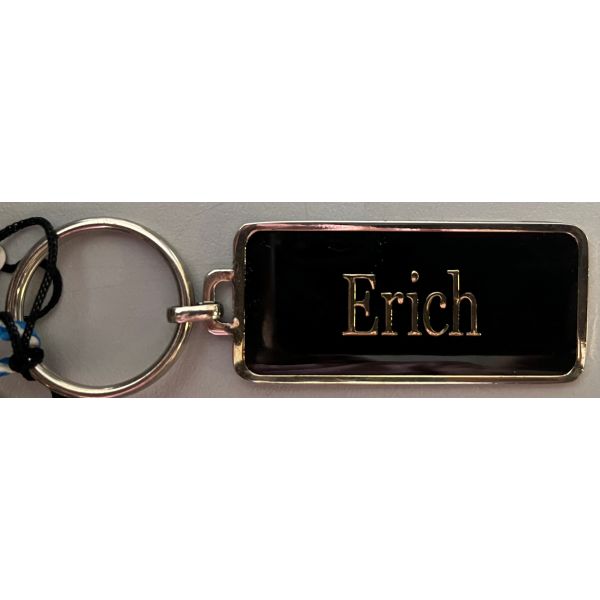 Erich Metall-Schlüsselanhänger für Männer mit Keyring UVP: € 2,95