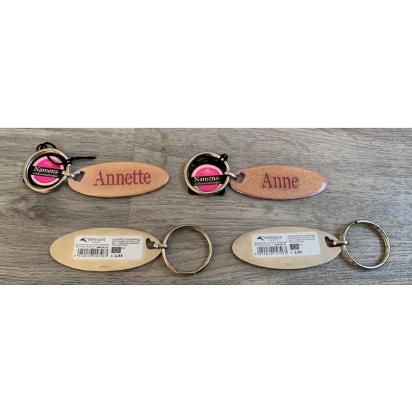Bettina-Metall-Schlüsselanhänger - Frauen - Namen - Keyring - DEP-Schlüsselanhänger-Bettina - UVP: € 2,95