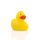 Renn-Ente Metallplatte Quietscheente Badeente ca. 6,5 cm gross