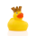 König Quietscheente Badeente ca. 8 cm gross Krone Majestät
