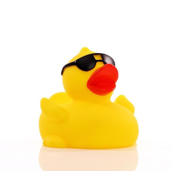 Sonnenbrille Quietscheente Badeente ca. 8 cm gross