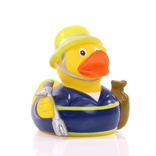 THW Quietscheente Badeente ca. 8 cm gross Feuerwehr Technisches Hilfswerk