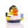 Nerd  Quietscheente Badeente ca. 8 cm gross