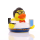 Nerd  Quietscheente Badeente ca. 8 cm gross