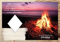 Geburtstag - Flashlight - Soundkarte und Lichtkarte im Format 14,8 x 21,0 cm - "Lagerfeuer"