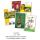 A Ostern Mehrfachpackung 5 Karten Hase Blumen Schrift Motive im Topper