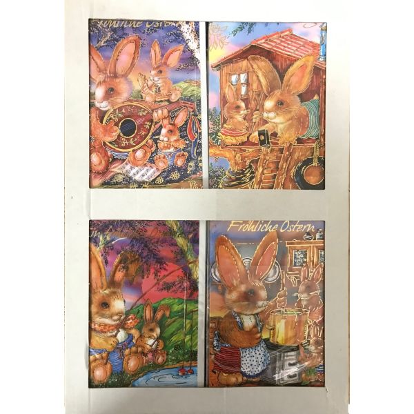 A 100er-Sortiment Ostern Karten 11x16cm mit Briefumschlägen UVP pro Karte: € 1,50