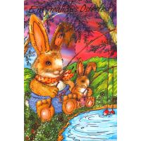 A 100er-Sortiment Ostern Karten 11x16cm mit Briefumschlägen UVP pro Karte: € 1,50