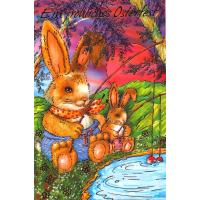 A 100er-Sortiment Ostern Karten 11x16cm mit Briefumschlägen UVP pro Karte: € 1,50