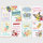 A - Geburtstag Bundle100 Glückwunschkarten im Format 11,5x17cm mit Umschlägen - 8 verschiedene Dekore - UVP pro Karte: € 1,25