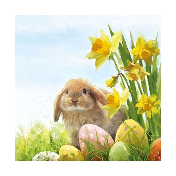 Ostern Servietten Lunch Napkin Lunch Format: 33 x 33 cm 3-lagig 20 Servietten Fluffy FSC Mix Flauschig