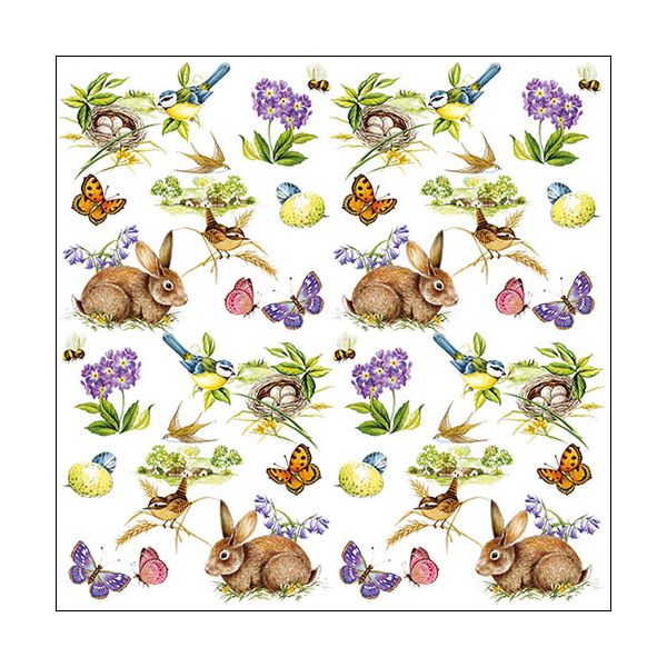 Ostern Servietten Lunch Napkin Lunch Format: 33 x 33 cm 3-lagig 20 Servietten Easter Feeling FSC Mix