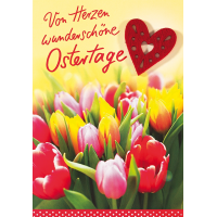 Ostern bunte Tulpen Von Herzen wunderschöne...