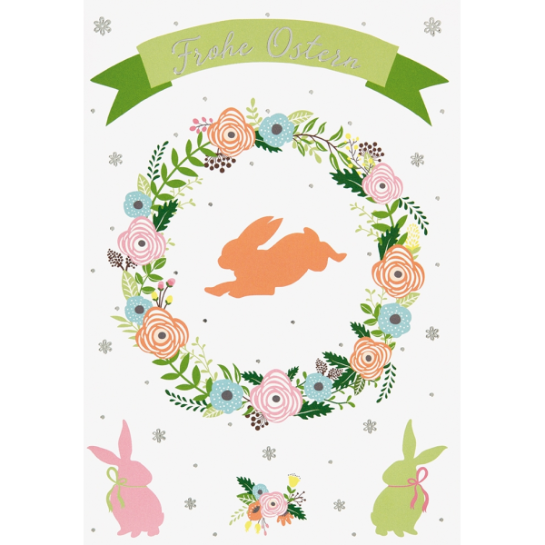 Ostern - Glückwunschkarte im Format 11,5 x 17cm mit Umschlag