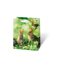 Ostern Geschenktüte Tasche A5-Format  Hasen auf...