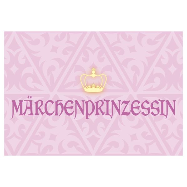 Postkarte - Serie Legendär - im Format 14,8x10,5cm - veredelt mit Kaltglanzfolie - Märchenprinzessin