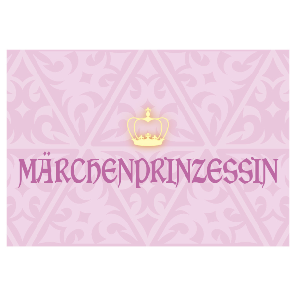 Postkarte - Serie Legendär - im Format 14,8x10,5cm - veredelt mit Kaltglanzfolie - Märchenprinzessin
