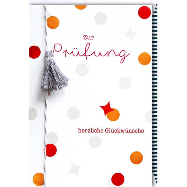 Prüfung Glückwunschkarte mit Umschlag Zur Prüfung