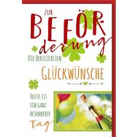 Zur Beförderung Glückwunschkarte mit...