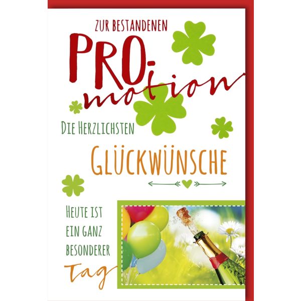 Promotion Glückwunschkarte mit Umschlag Zur Promotion