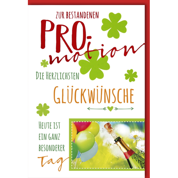 Promotion Glückwunschkarte mit Umschlag Zur Promotion