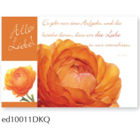 Alles Liebe Spruchkarte Glückwunschkarte Doppelkarte...