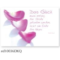 Das Glück - Spruchkarte - Glückwunschkarte -...
