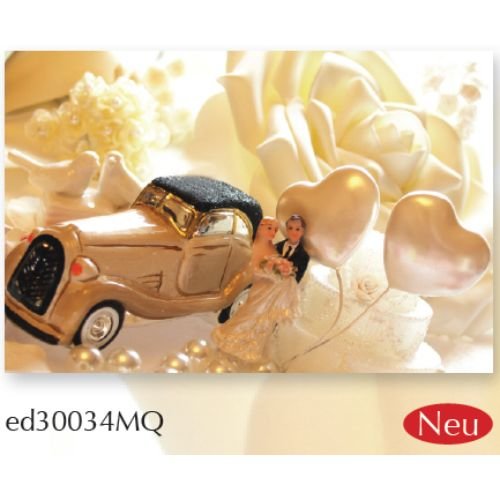 Hochzeit - Midi-Karte - Mini-Karte - Glückwunschkarte mit Briefumschlag - Format 12 x 8,2 cm
