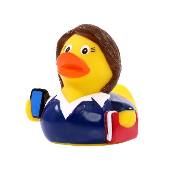 Businesswoman Quietscheente Badeente ca. 8 cm gross