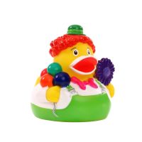 Clown Quietscheente Badeente ca. 8 cm Karneval Fasching...