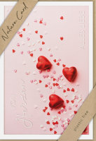 Allgemeine Wünsche – Nature Cards – unverpackt - Glückwunschkarte im Format 11,5 x 17,5 cm mit Briefumschlag – Herzen