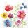 Cocktail Servietten 25 x 25 cm 3-lagig 20 Servietten Aquarell Meadow FSC Mix Aquarell wiese