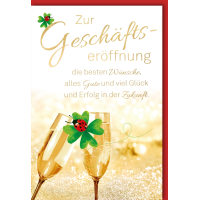Geschäftseröffnung Glückwunschkarte mit...