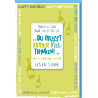 Geburtstag Glückwunschkarte mit Umschlag Magnet...