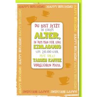 Geburtstag Glückwunschkarte mit Umschlag Magnet...