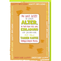 Geburtstag Glückwunschkarte mit Umschlag Magnet...