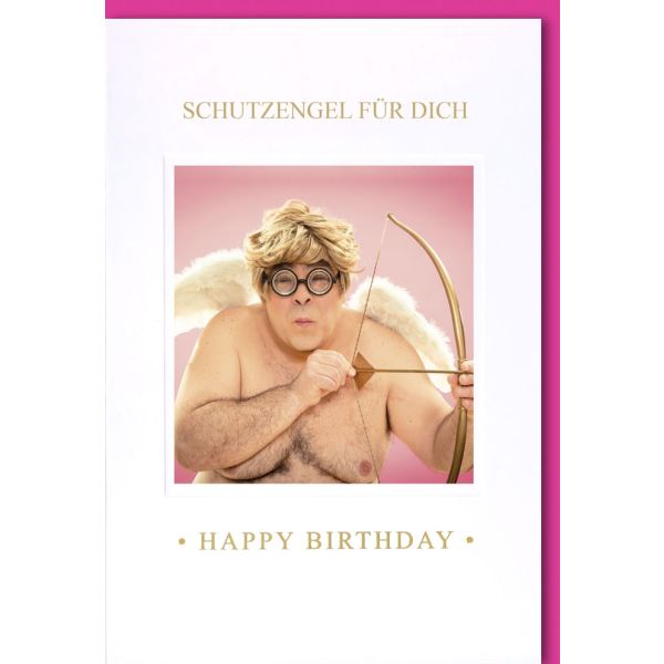 Geburtstag Glückwunschkarte mit Umschlag Schutzengel Für Dich Happy Birthday
