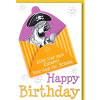 A Geburtstag Geldkarte Glückwunschkarte mit Umschlag...