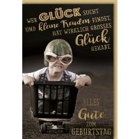 Geburtstag Hipsta Glückwunschkarte mit Umschlag...