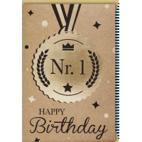 Geburtstag Glückwunschkarte mit Umschlag - Nr.1...