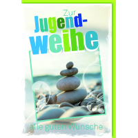 Jugendweihe Karte mit Umschlag Steinturm