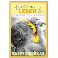 A Geburtstag Glückwunschkarte mit Umschlag Atme das...
