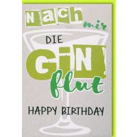 Geburtstag Glückwunschkarte mit Umschlag Nach mir...