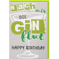 Geburtstag Glückwunschkarte mit Umschlag Nach mir...